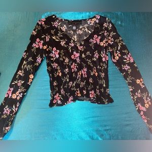 3/$15 Smocked Floral Blouse